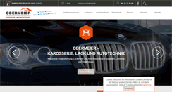 Desktop Screenshot of karosserie-obermeier.de